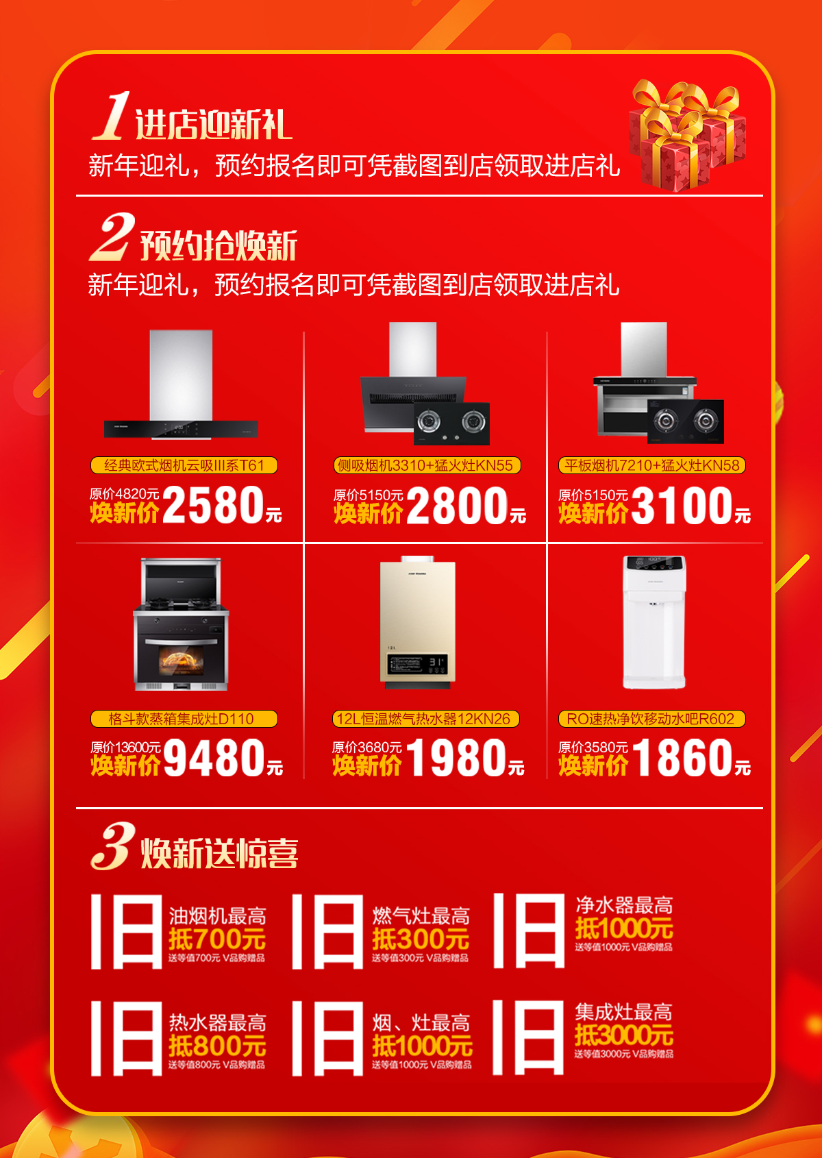 2020年3月，為愛放價，廚舊戰役，科恩廚電煥新上行，宅家廚房煥新裝，最高直降5000元!