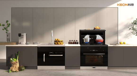 科恩A2蒸烤一體集成灶，一平方米的空間魔法！