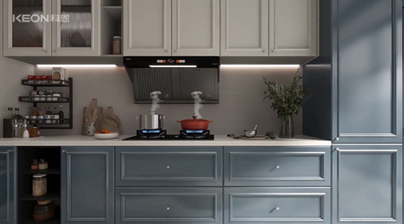 廚房zui潮搭配！科恩6550+KN700金剛防爆灶！